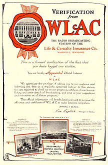 WLAC Radio Verification