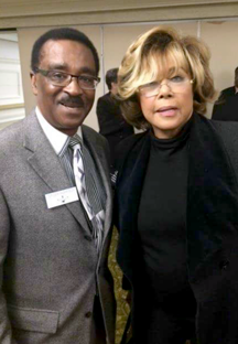 DJ Spider Harrison with Diahann Carroll