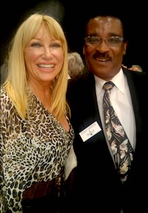 DJ Spider Harrison with Suzanne Somers